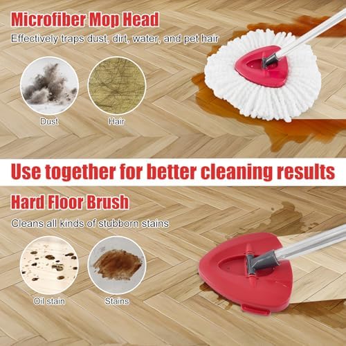 Aruihm Spin Mop Replacement Handle 2 Pack