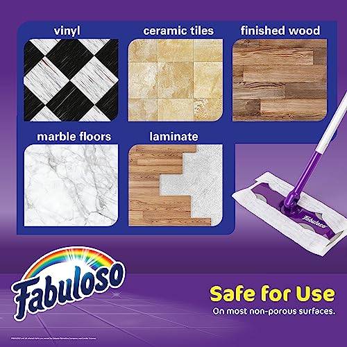 Fabuloso Dry and Wet Sweeper with 12 Dry Cloths