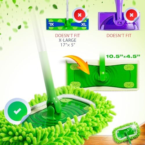 VanDuck Dust Mop Refill 2 Pack - Pet Floor Cleaning