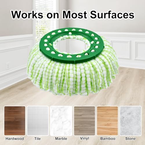 Tornado Spin Mop Head Replacement for Libman Mop - Washable Reusable