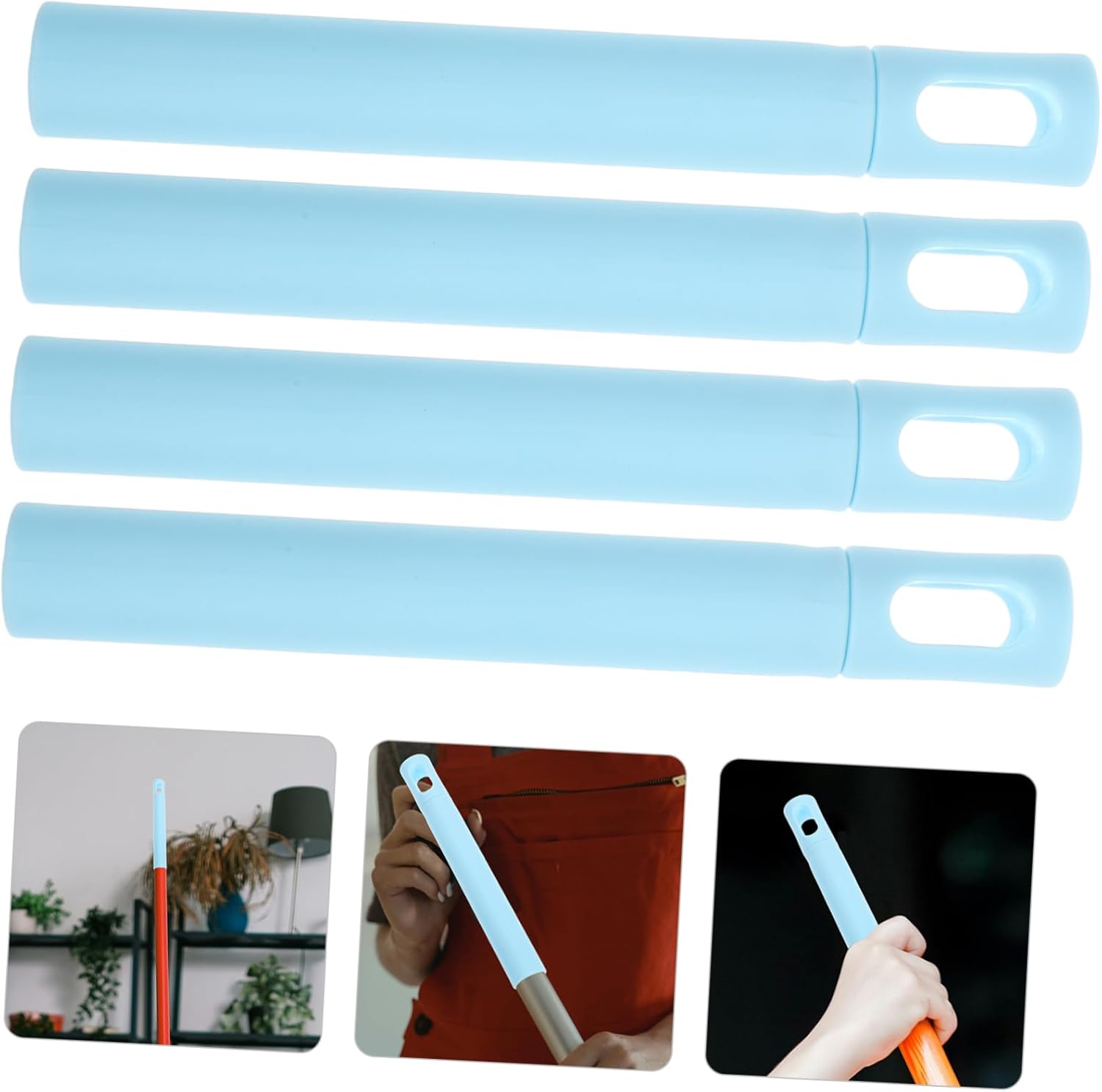 Ipetboom 4pcs Mop Handle End Cap Replacement
