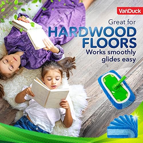 VanDuck Reusable Pet Mop Pads 4-Pack - Heavy Duty for Swiffer Sweeper