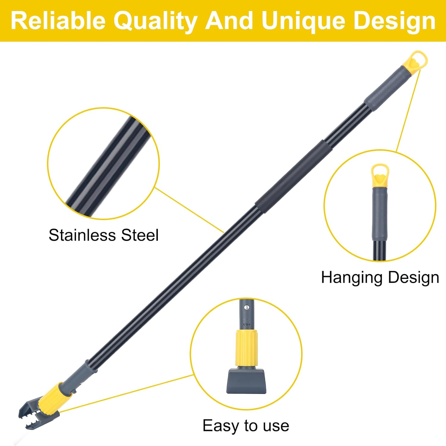 KeFanta 58 Heavy Duty Mop Handle 2 Pack