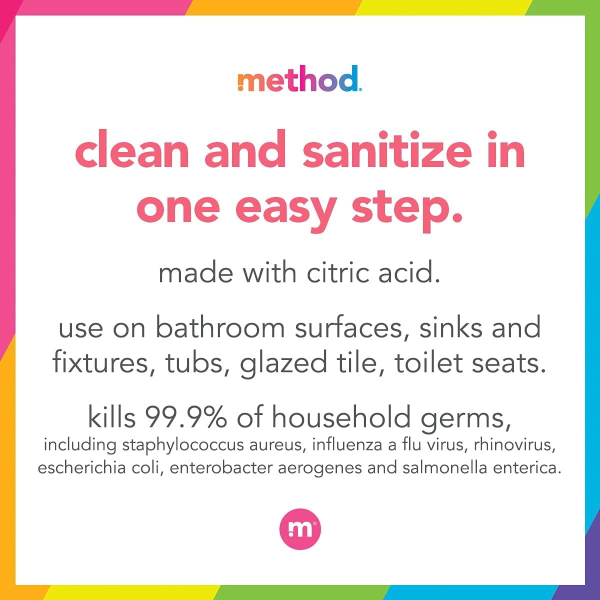 Method Antibacterial Bathroom Cleaner Spearmint 28 Fl Oz 1