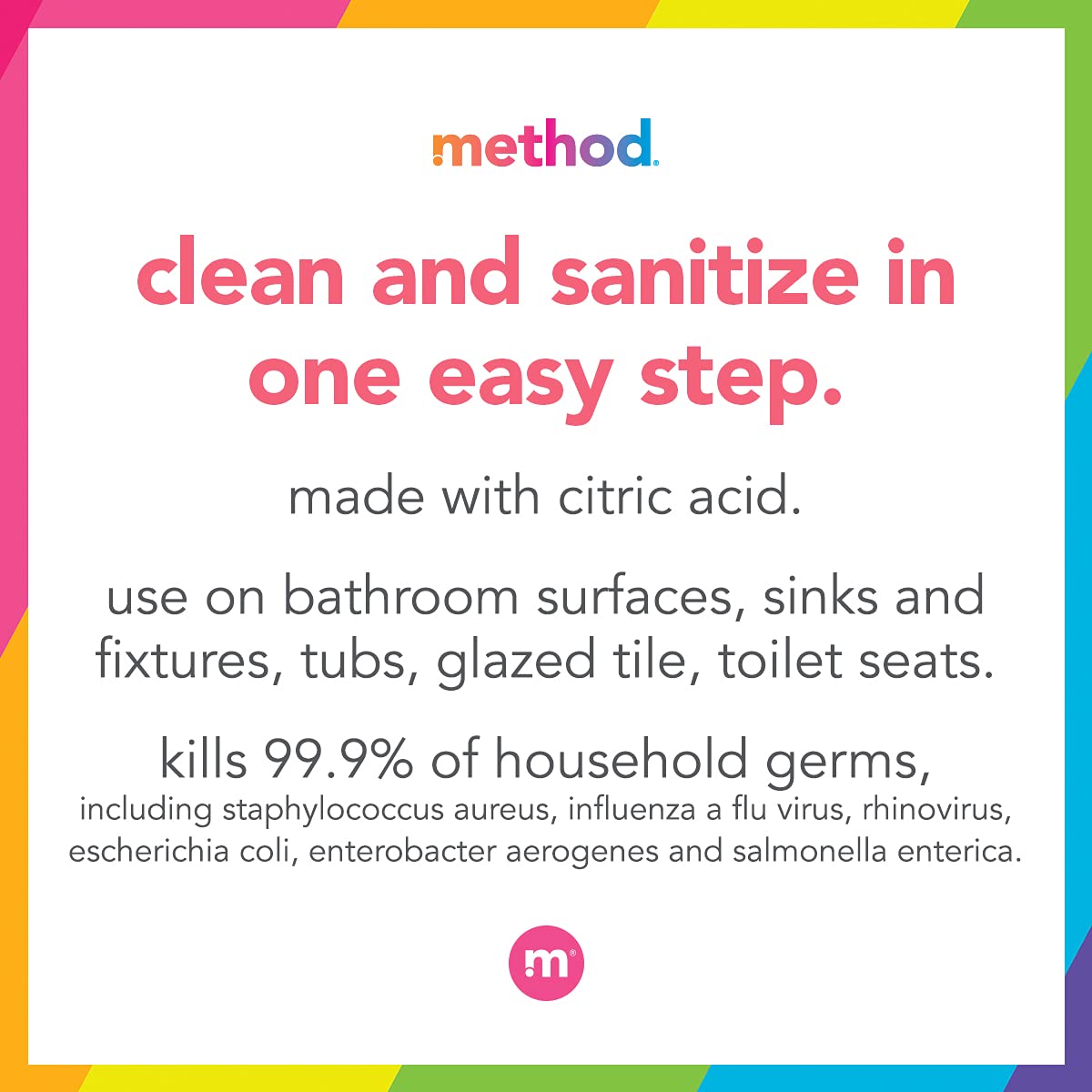 Method Antibacterial Bathroom Cleaner - 28 Fl Oz 4 Pack