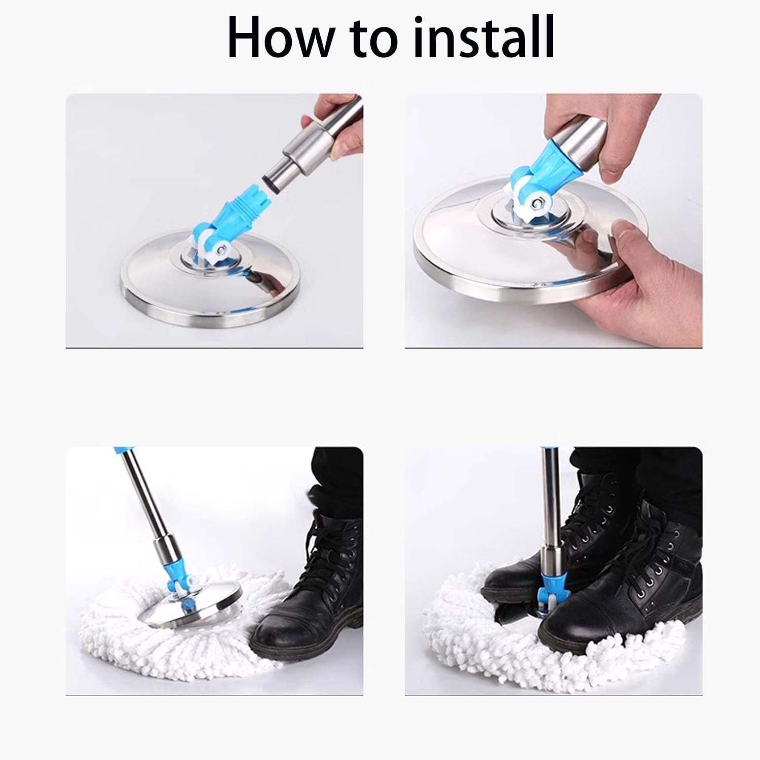 6 Pack Spin Mop Refill Pads for SIMPLI-MAGIC Compatible Systems