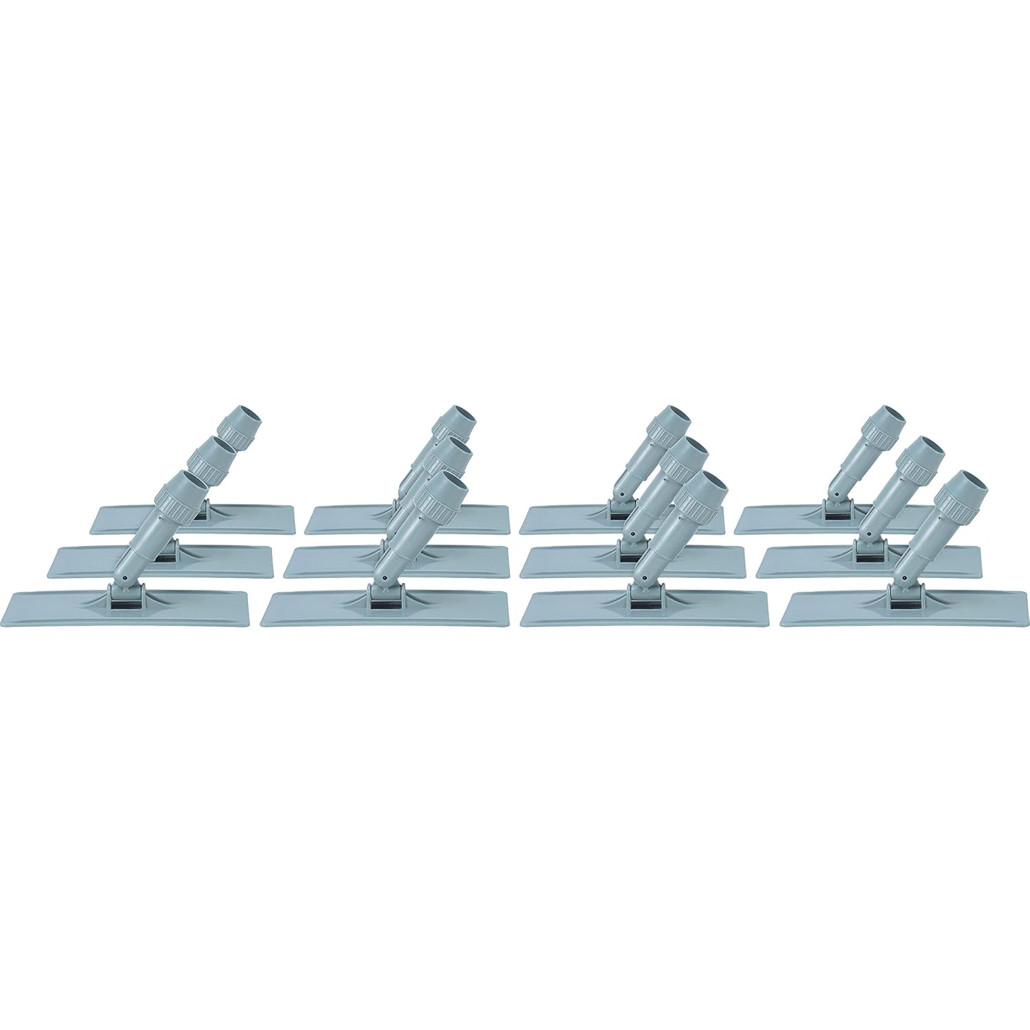 Genuine Joe Swivel Pad Holder with Locking Collar 12 Count Light Gray