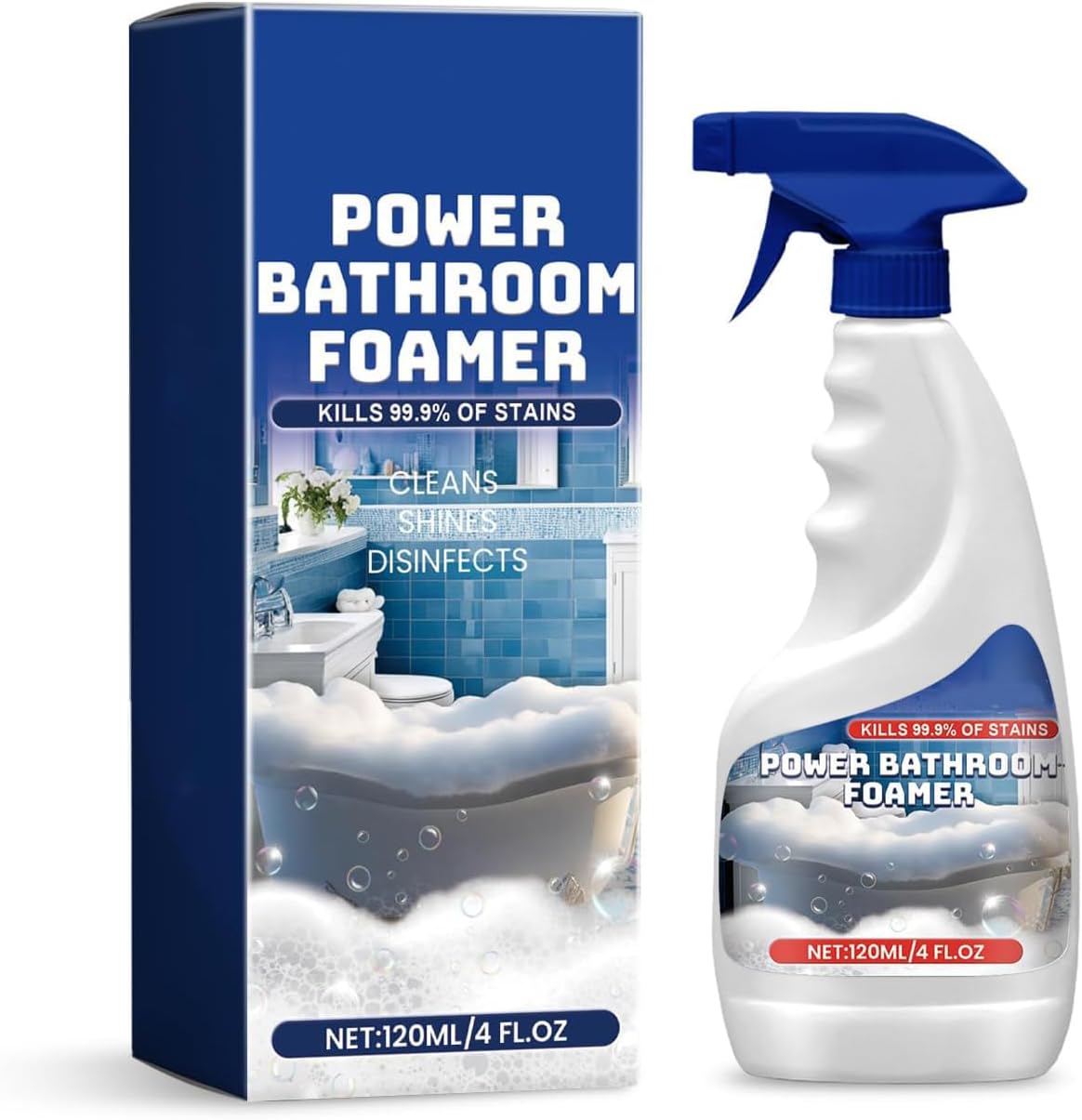 NebulaHouse Bathroom Foam Cleaner 4 FL OZ