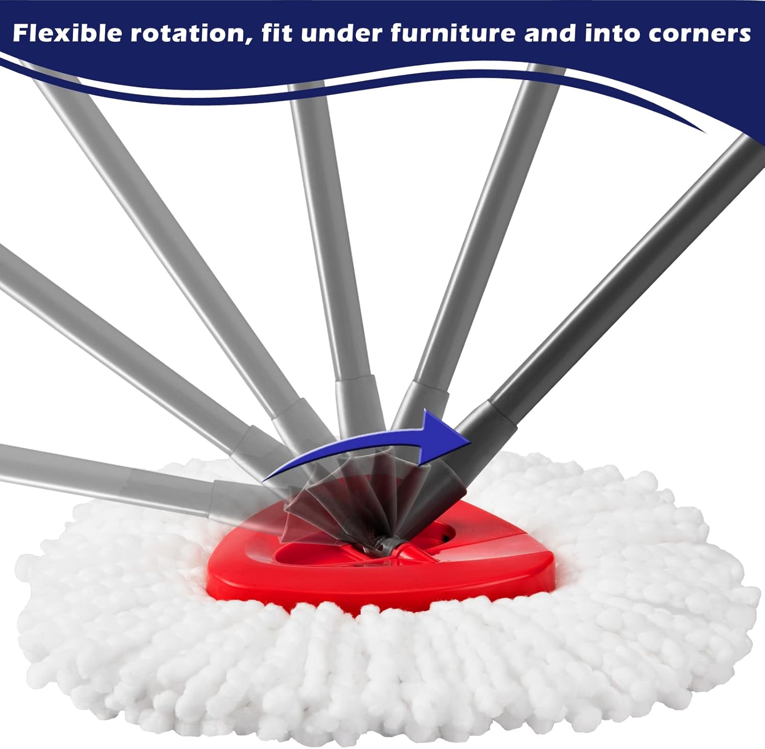 TIDYKITC Spin Mop Replacement Base for O Cedar EasyWring 1 Tank System