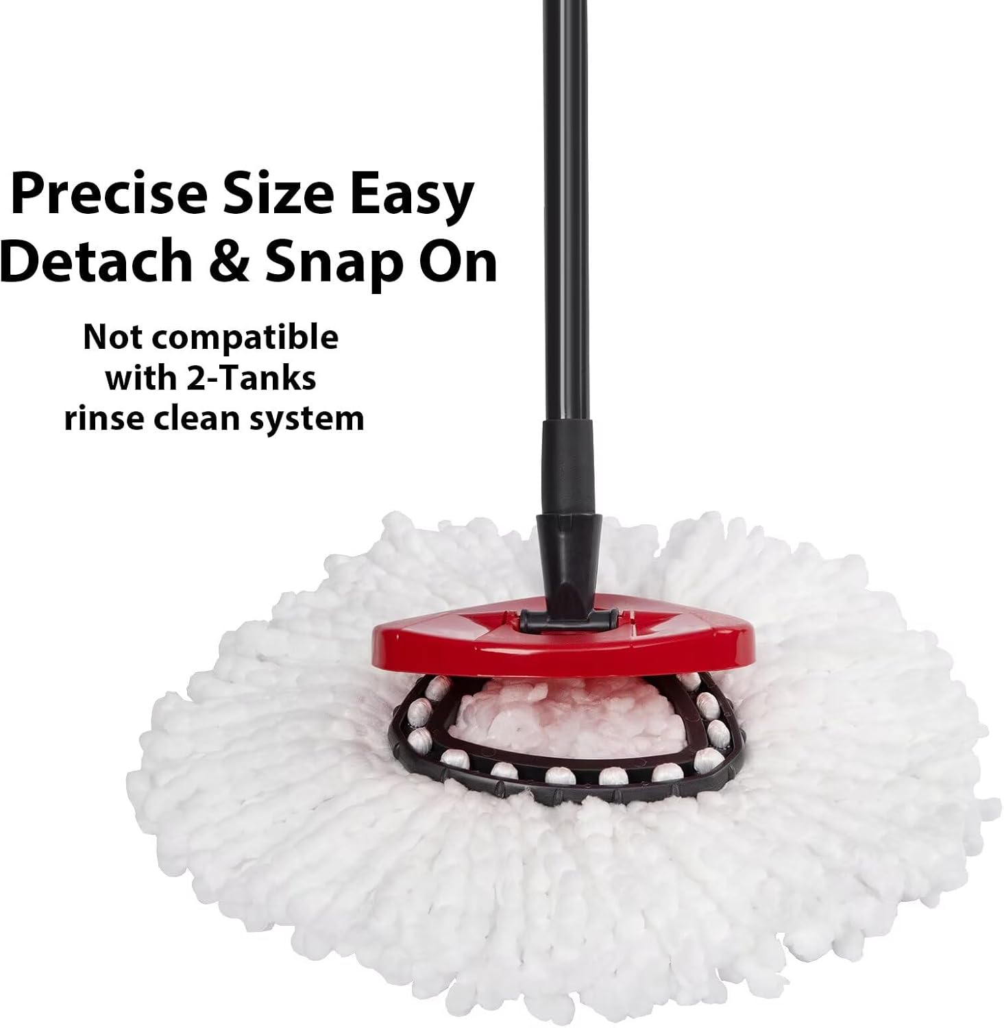 4-Pack Microfiber Mop Replacement Heads for Ocedar