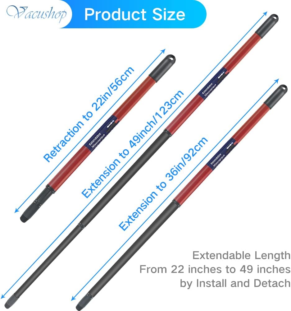 VACUSHOP Mop Handle Replacement for O-Ceda Spin Mop HandleBase