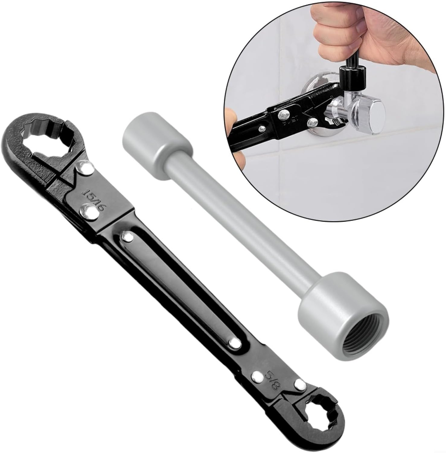 Marebm Angle Stop Wrench Kit for Professional Plumbers 1