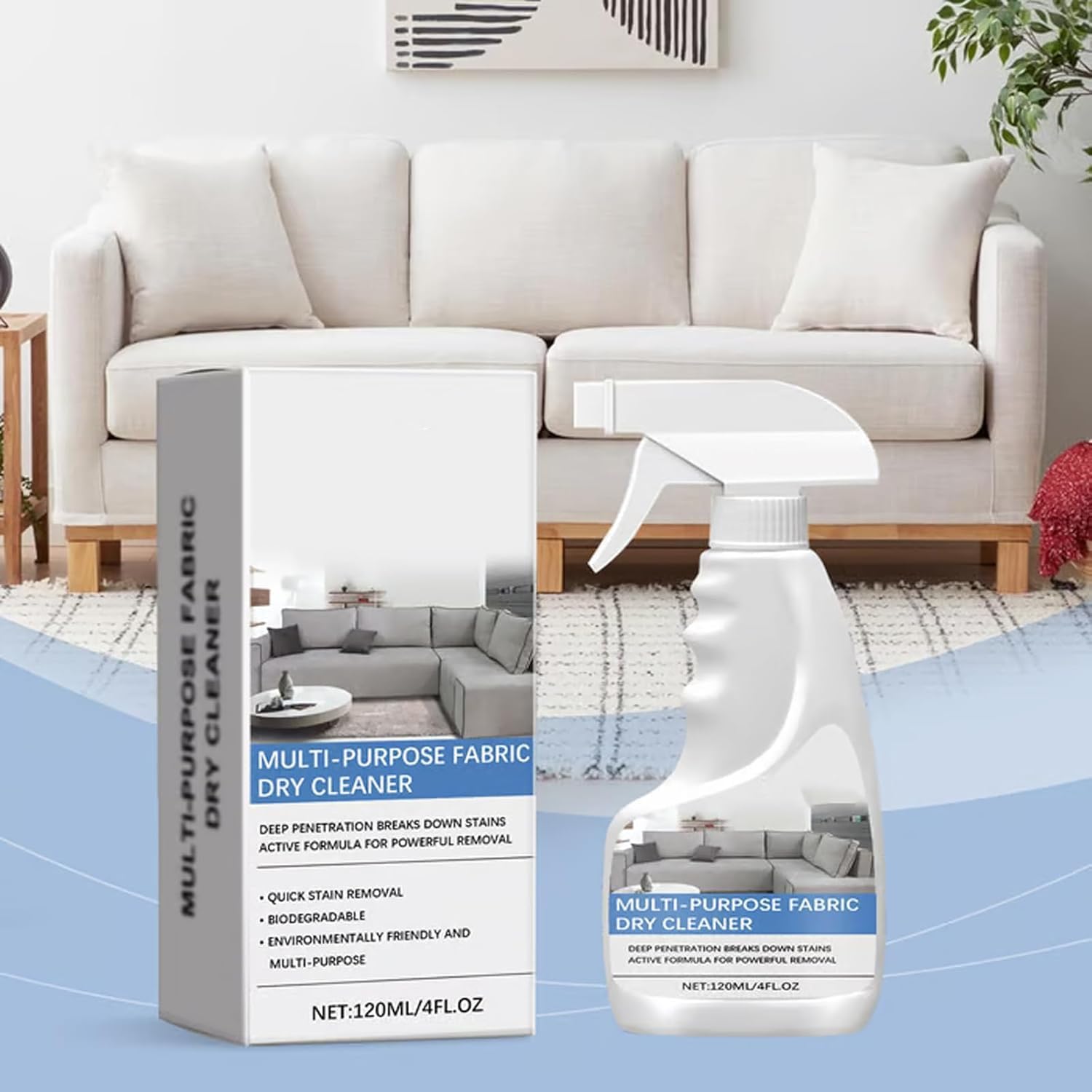 Faithfulm Fabric Couch Cleaner Stain Remover Spray 120ml 1
