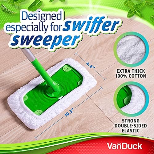 VanDuck Reusable Cotton Mop Pads 4-Pack 1