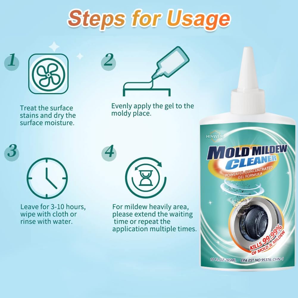 HIHWEM Mold Remover Gel 10 FL OZ 1