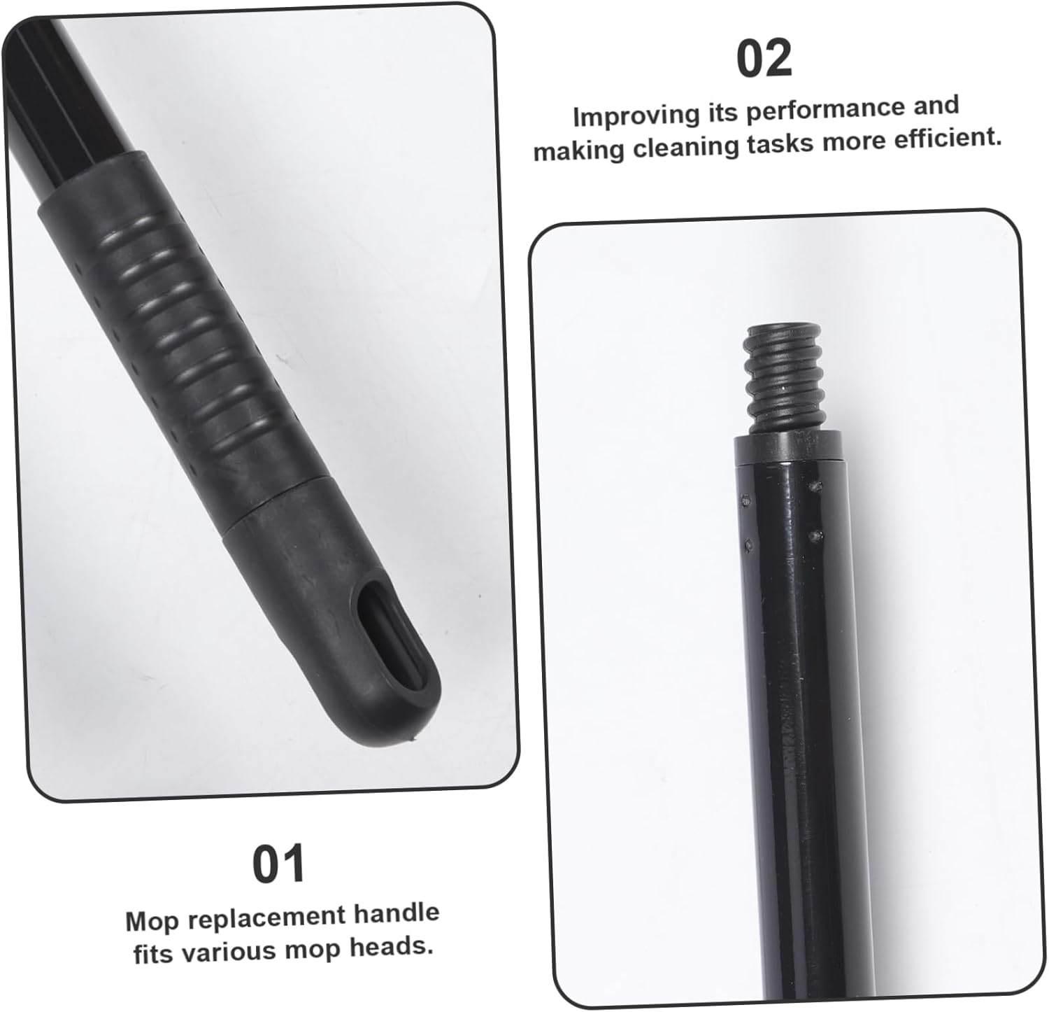 Ipetboom Metal Mop Handle Replacement Rod for Durable Floor Cleaning