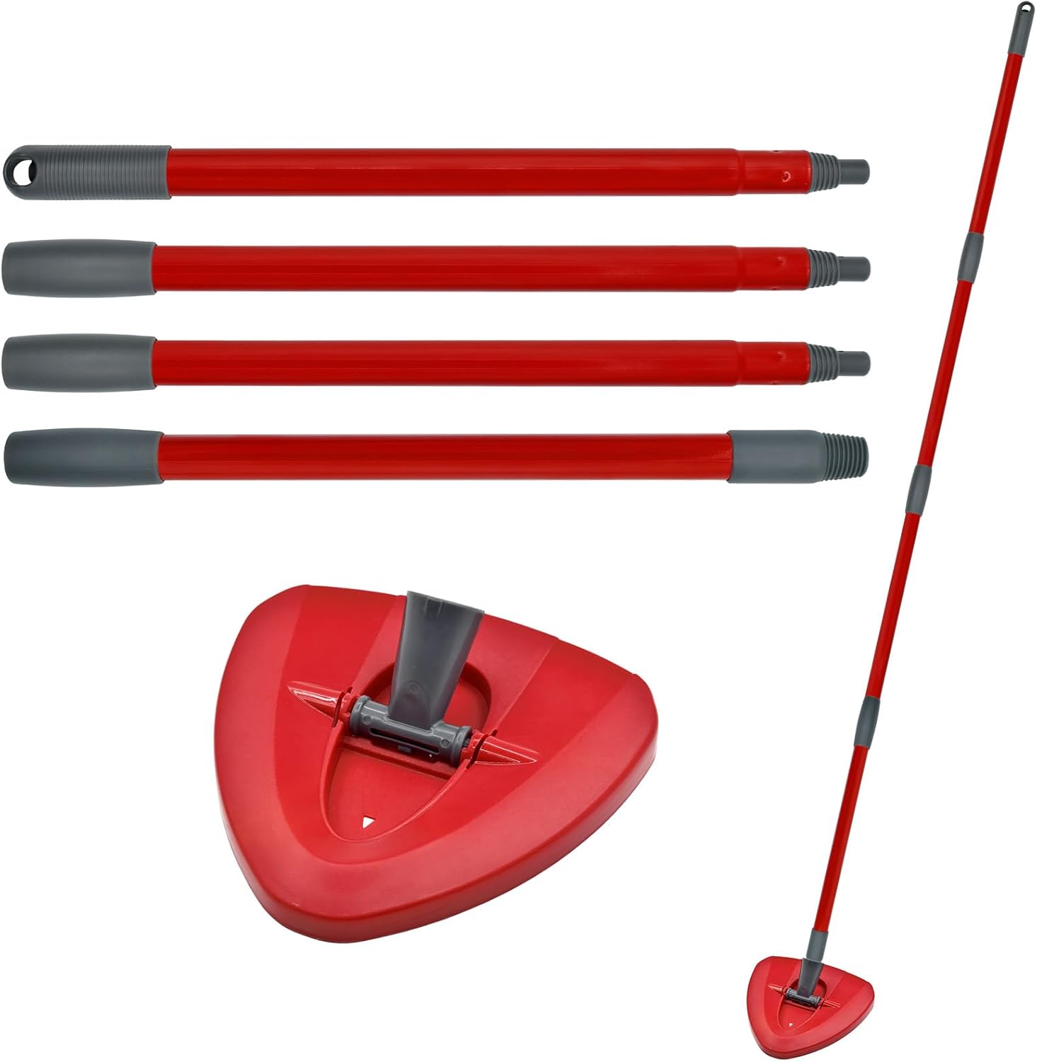 Hezane 4-Section Spin Mop Handle Base Set