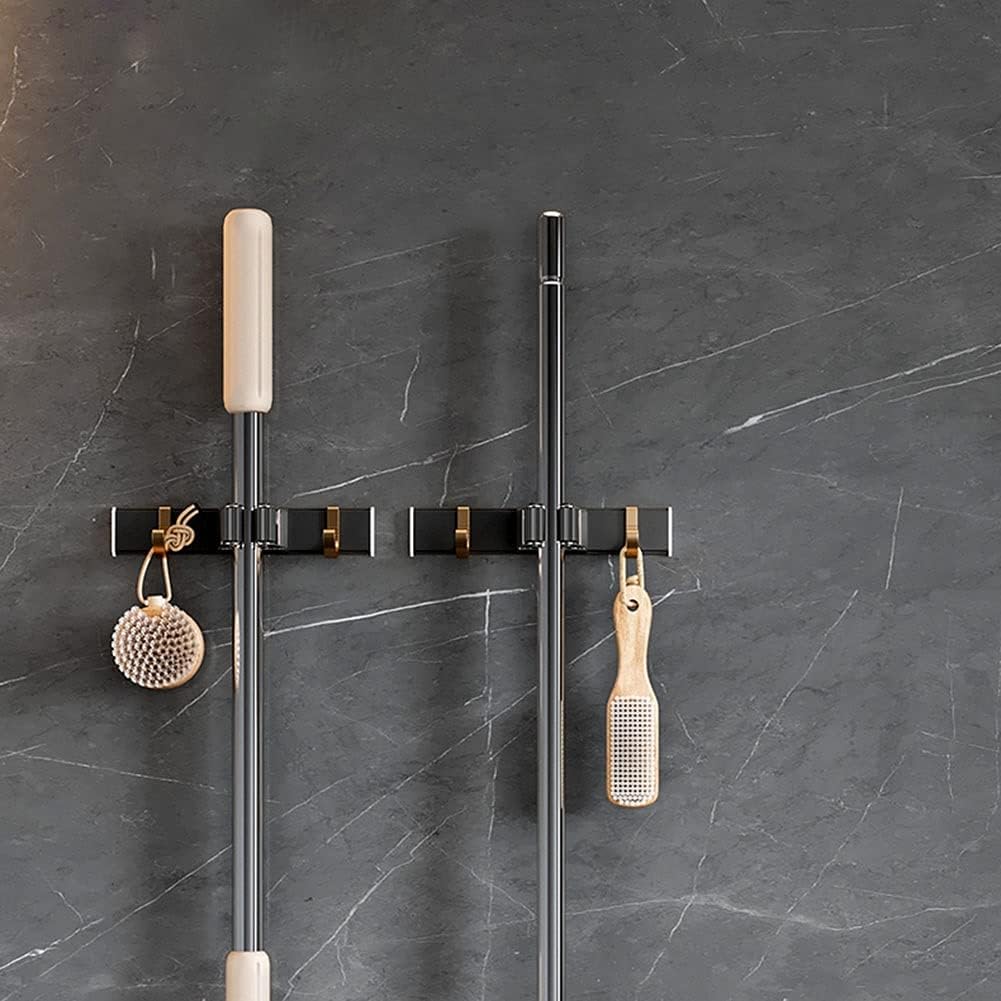 SHIJINHAO Wall-Mounted Mop Hook with Slide Mechanism
