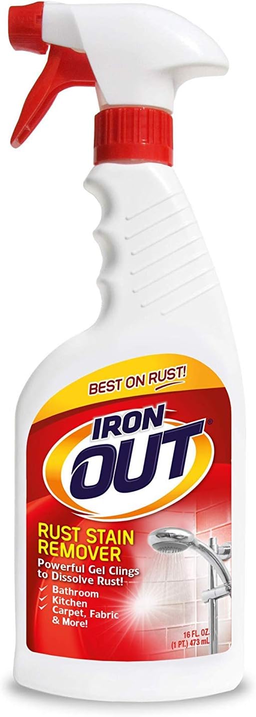 OUT Iron Out Rust Stain Remover Spray Gel 16 Fl Oz 2 Pack