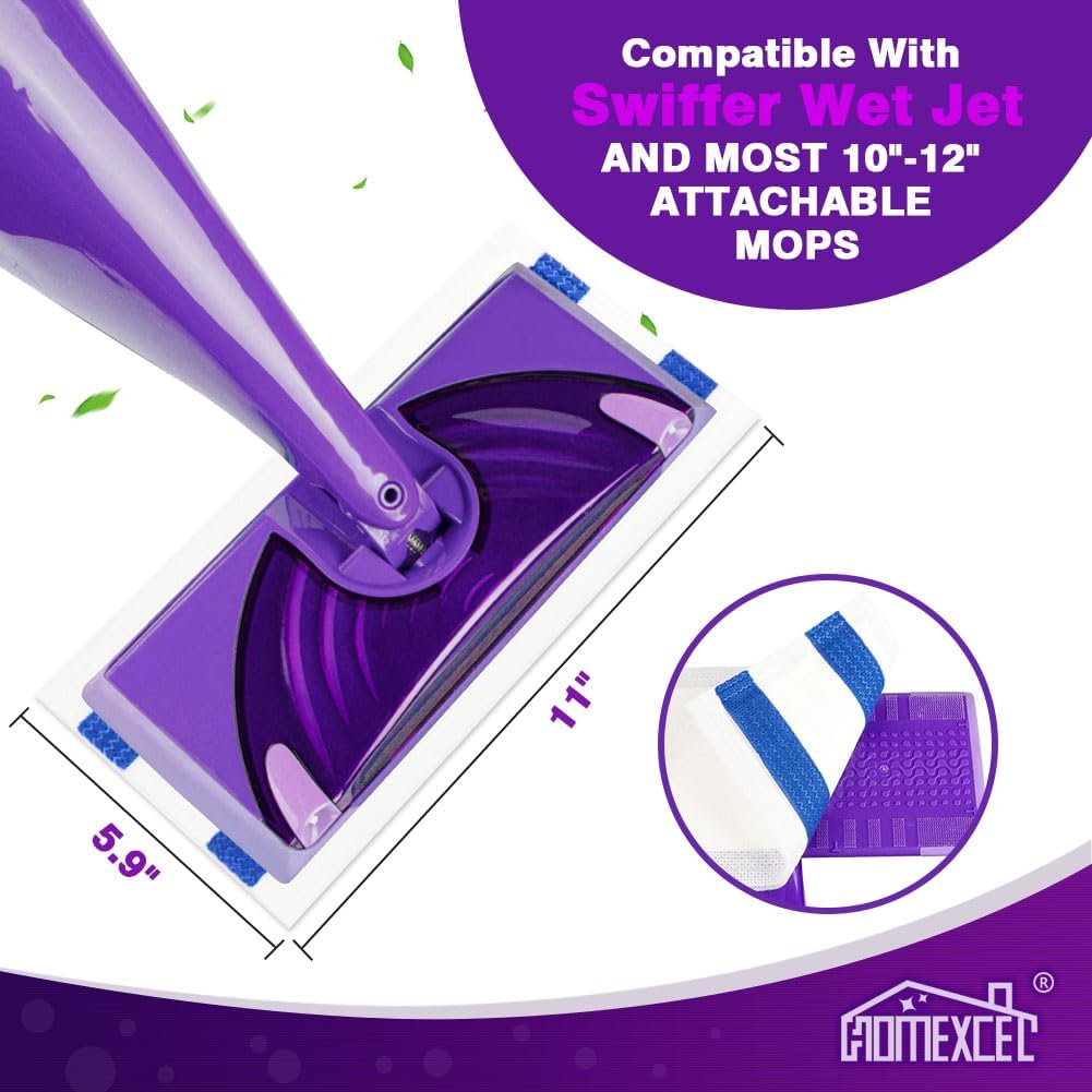 HOMEXCEL Dry Floor Mop Pads 16 Count for Swiffer WetJet