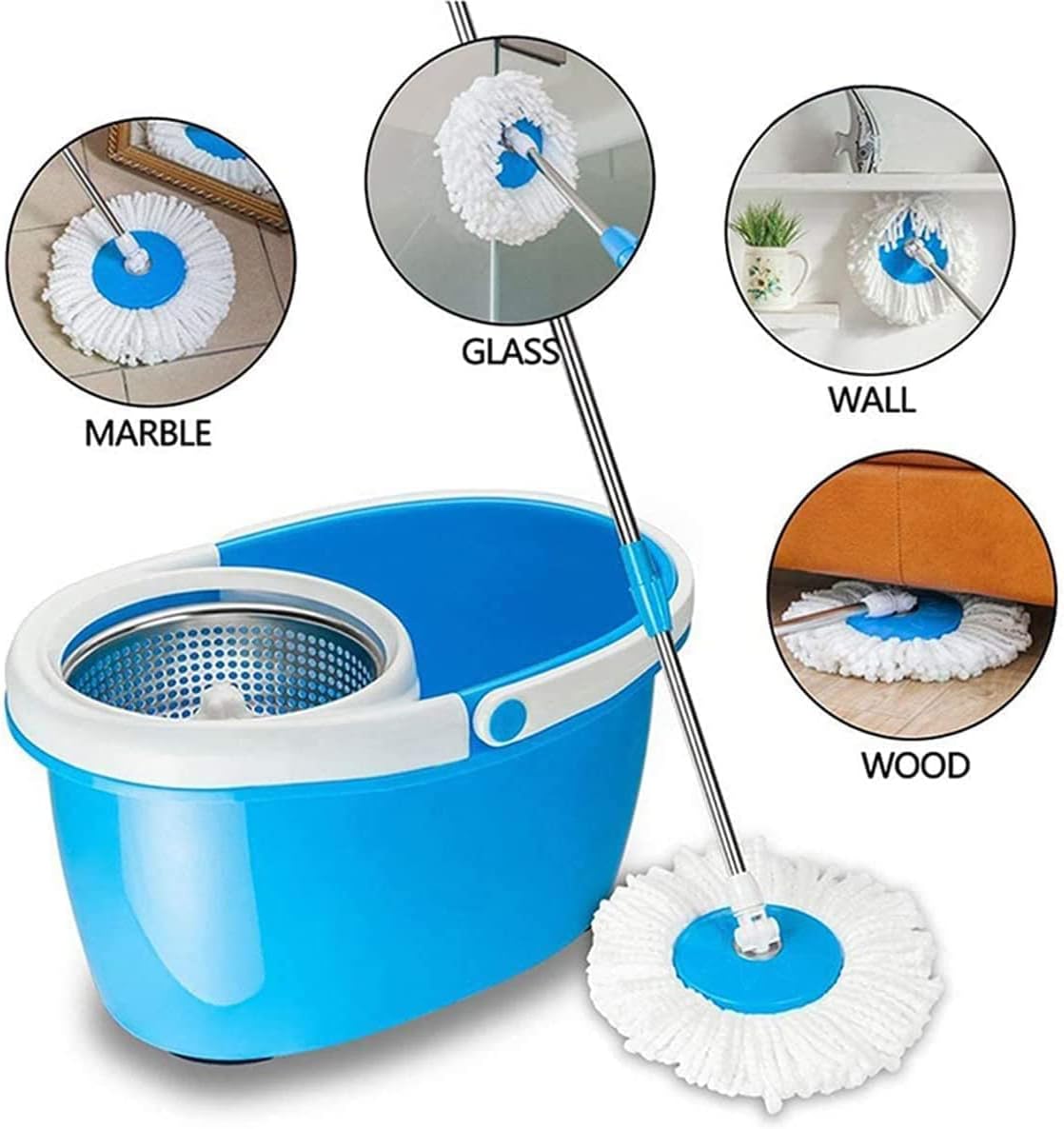 5 PCS Microfiber Spin Mop Head Replacement