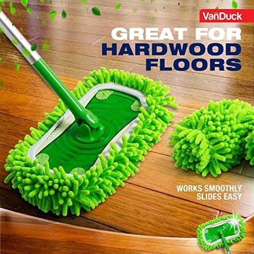 VanDuck Dust Mop Refill 2 Pack - Pet Floor Cleaning