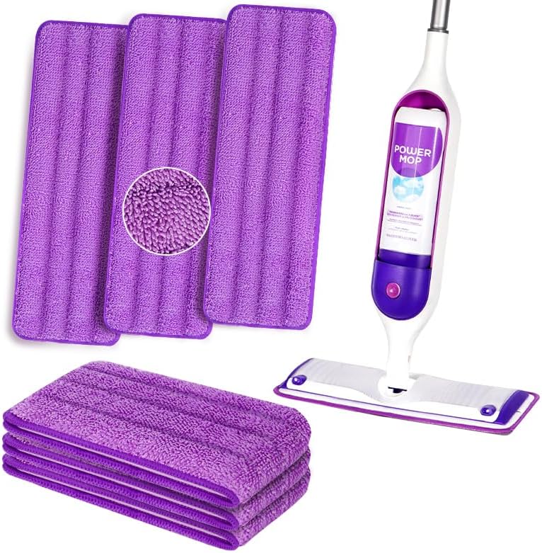 INFICRIME 6 Pack Reusable Microfiber Mop Pads 1