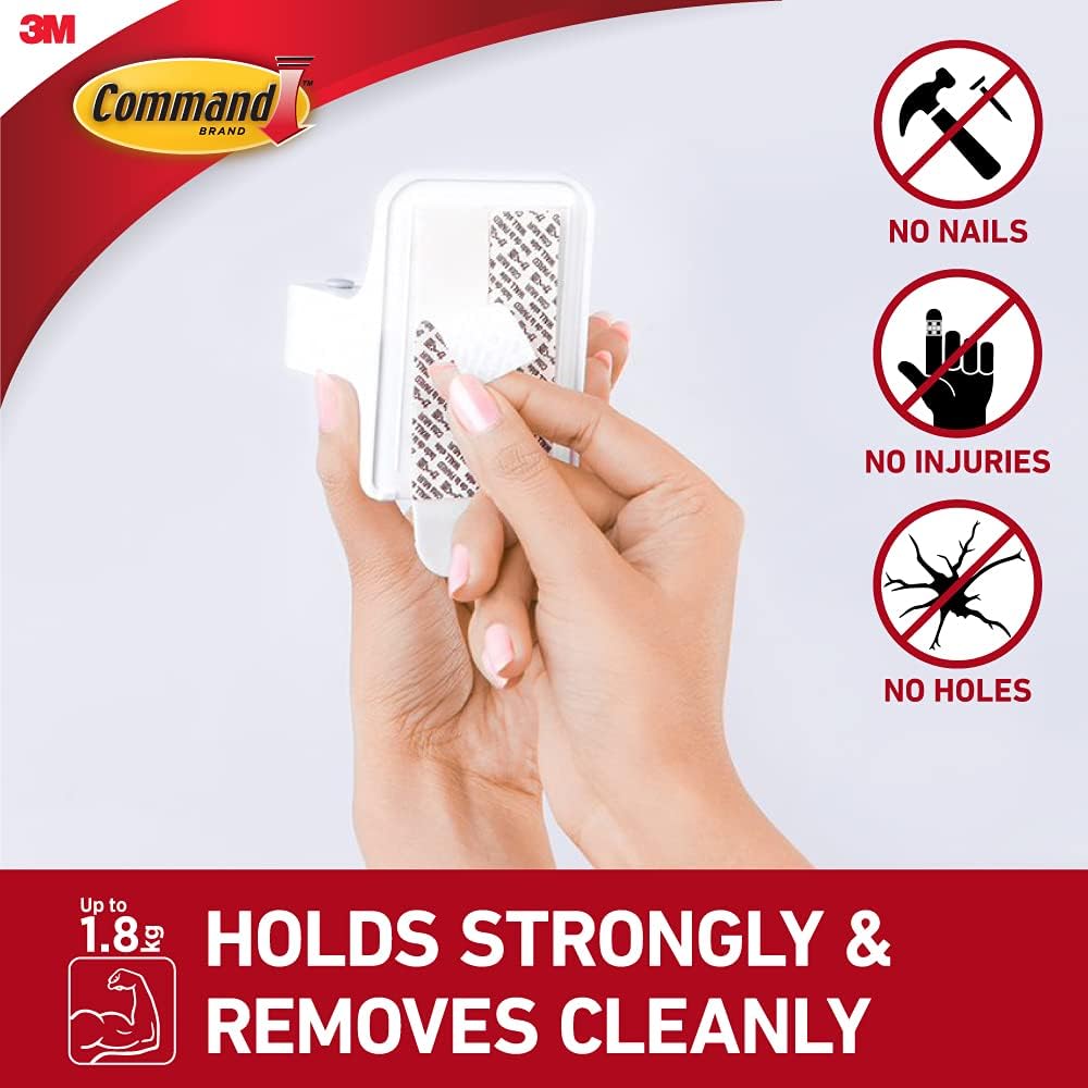 Command Broom and Mop Wall Hook No Tools Damage Free Holder