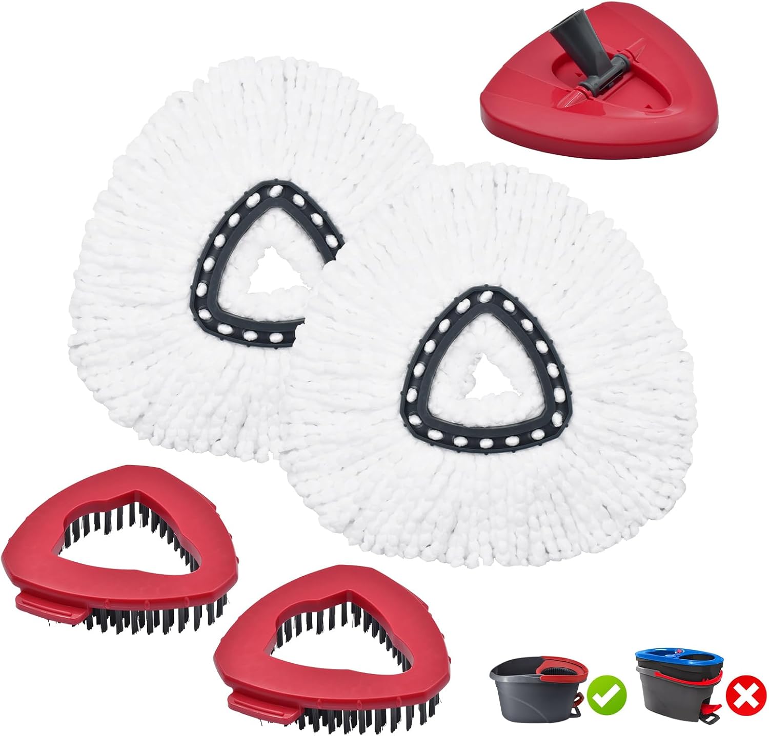 Yuunaie O Cedar Spin Mop Replacement Heads Set