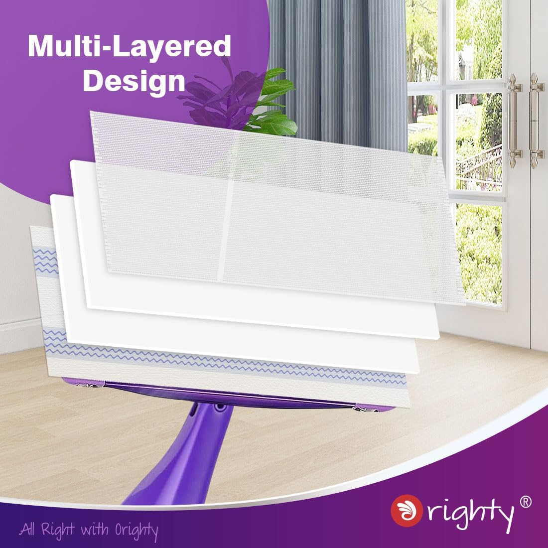 Orighty 48 Count Dry Mop Pads for Swiffer WetJet