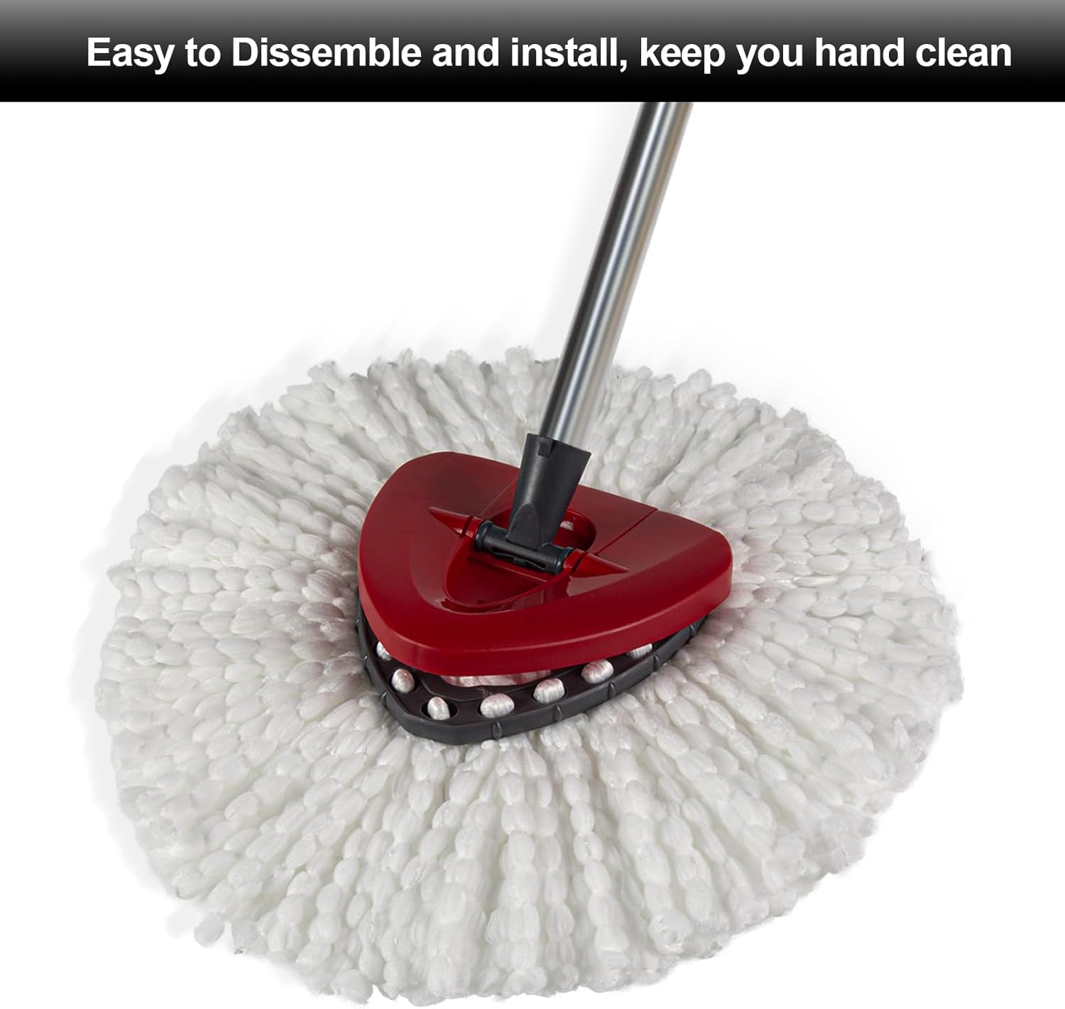 3 Pack HUMUTA Mop Replacement Heads for O Cedar Spin Mop