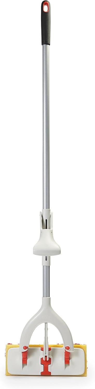 OXO Good Grips Butterfly Mop with Microfiber Sponge Orange