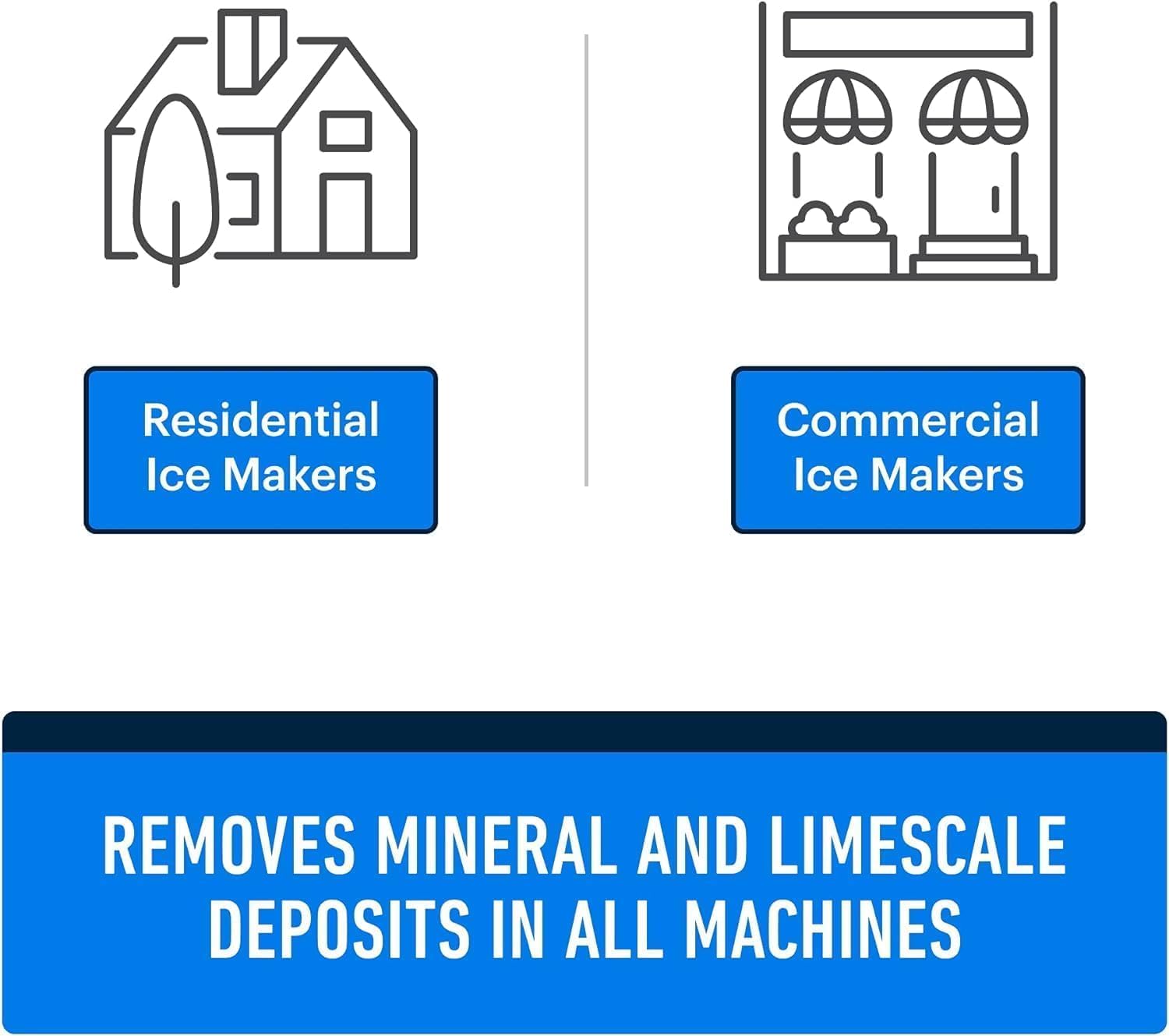 Essential Values Ice Machine Cleaner Descaler 2-Pack