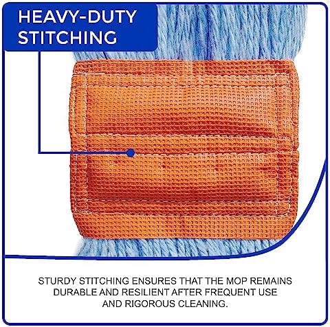Nine Forty 2-Pack Heavy Duty Wet Mop Head Refill