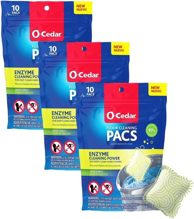 O-Cedar Floor Cleaning 30ct PACs Citrus Scent