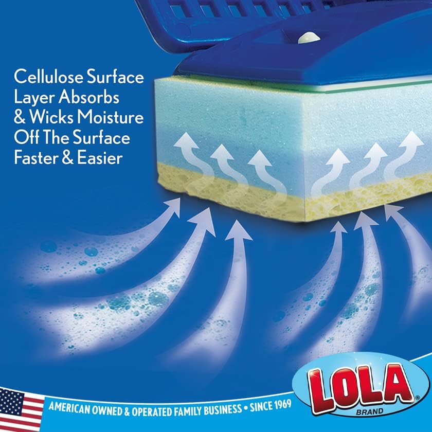 Lola Replacement Sponge Mop Head - 9 Head Foam Cellulose