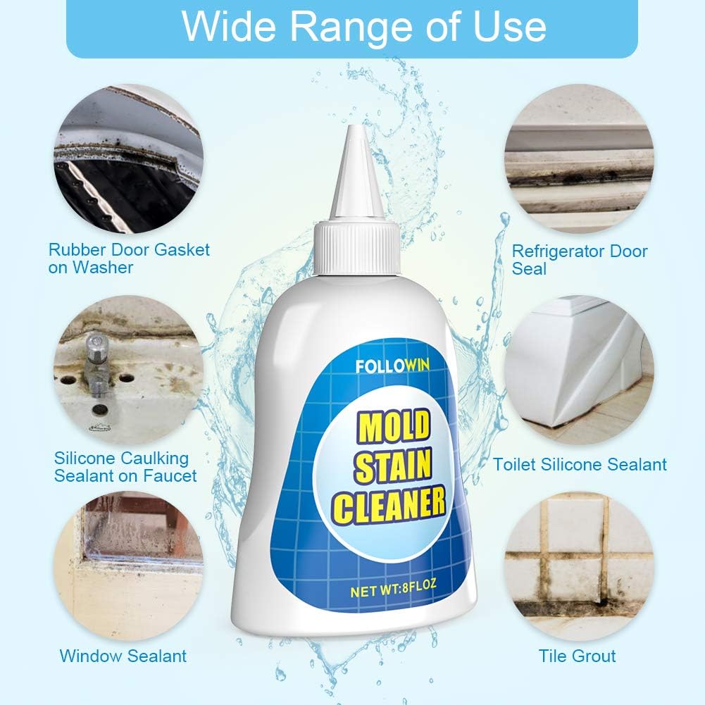 FOLLOWIN Mold Mildew Stain Cleaner Gel 8oz