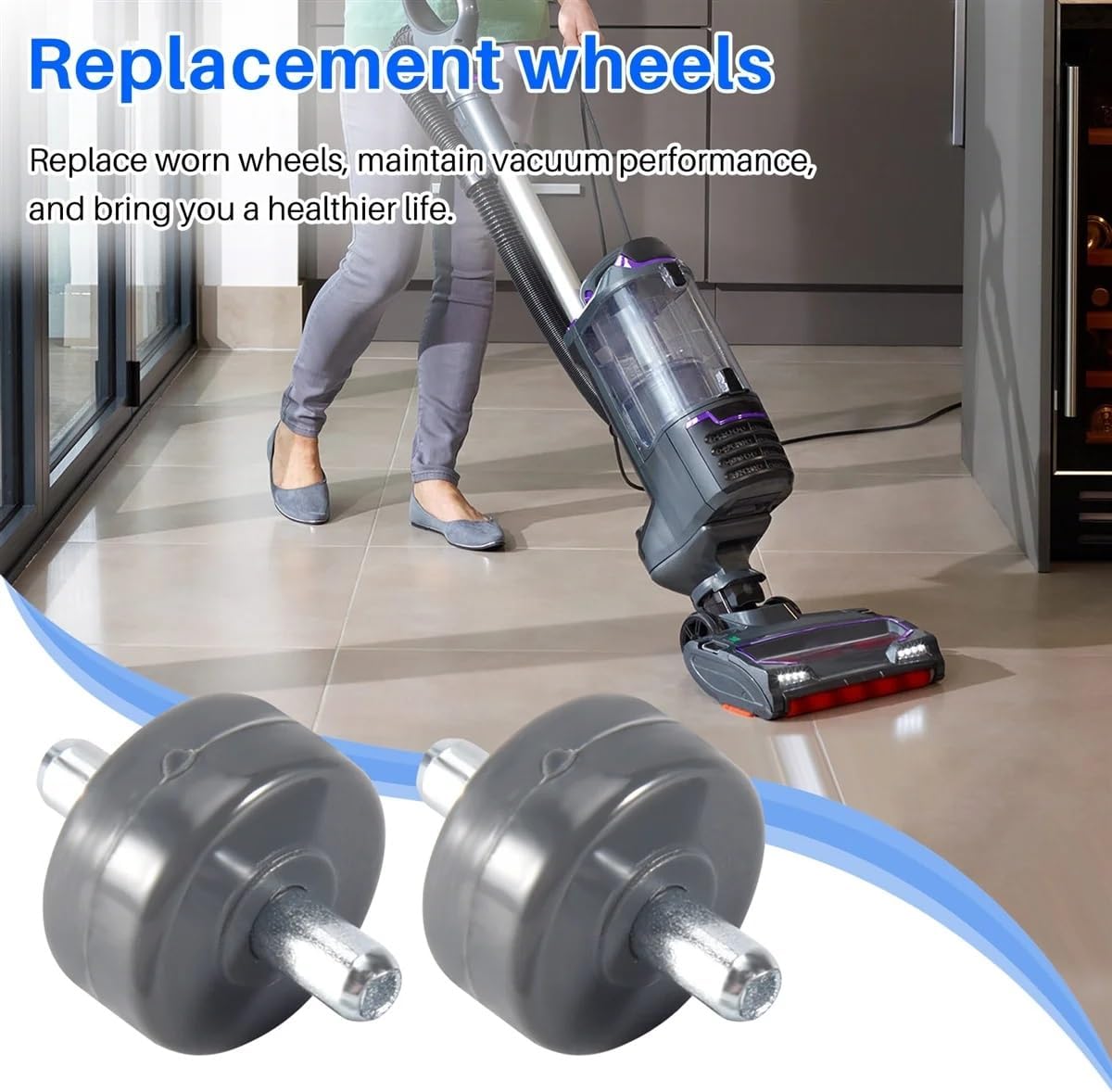 Marebm 6 Pcs Front Wheels for Shark Vacuums