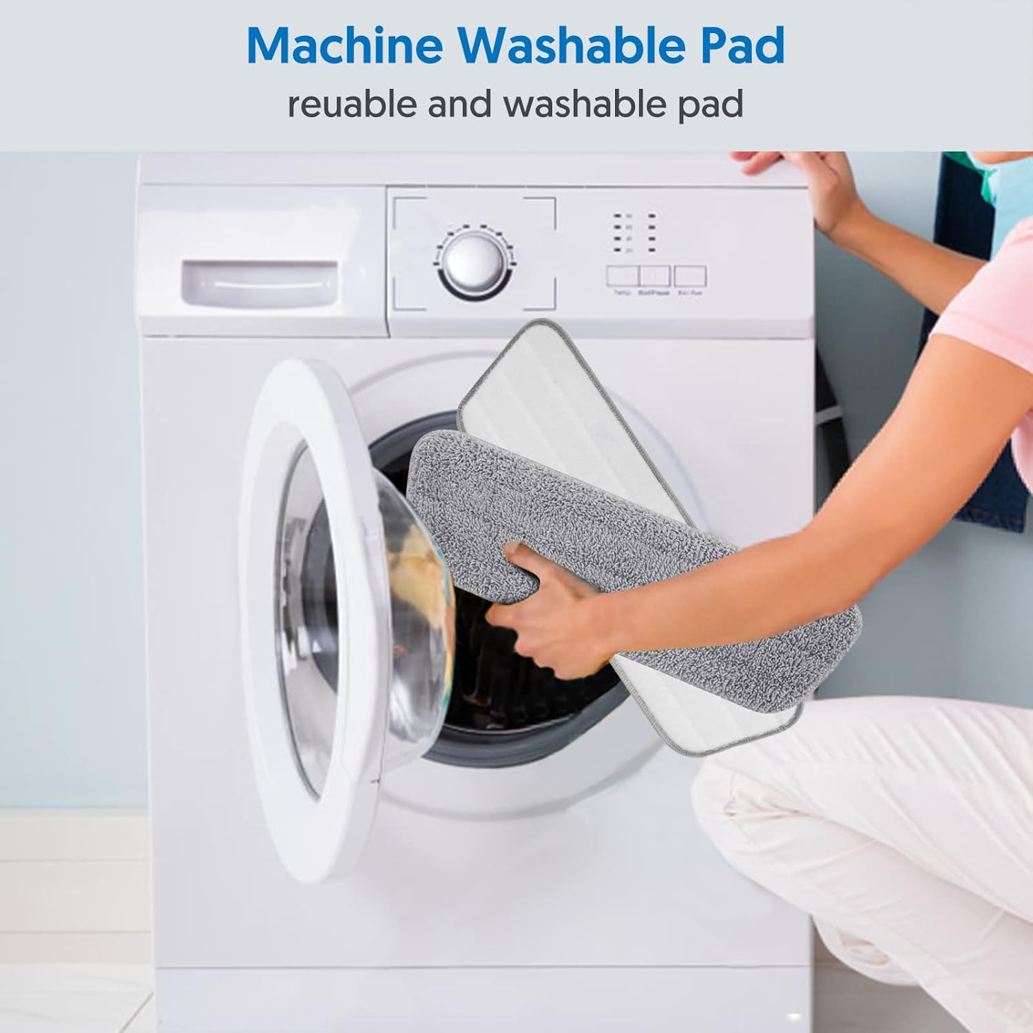 7 Reusable Microfiber Mop Pads for Swiffer Power Mop 1