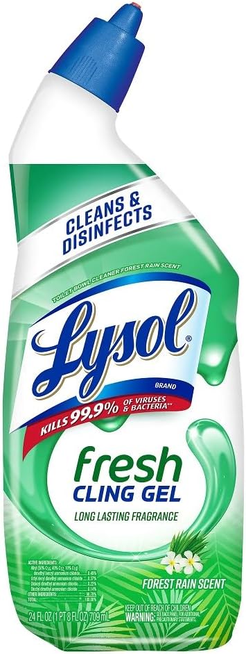 Lysol Toilet Bowl Cleaner Gel 24oz Forest Rain Scent