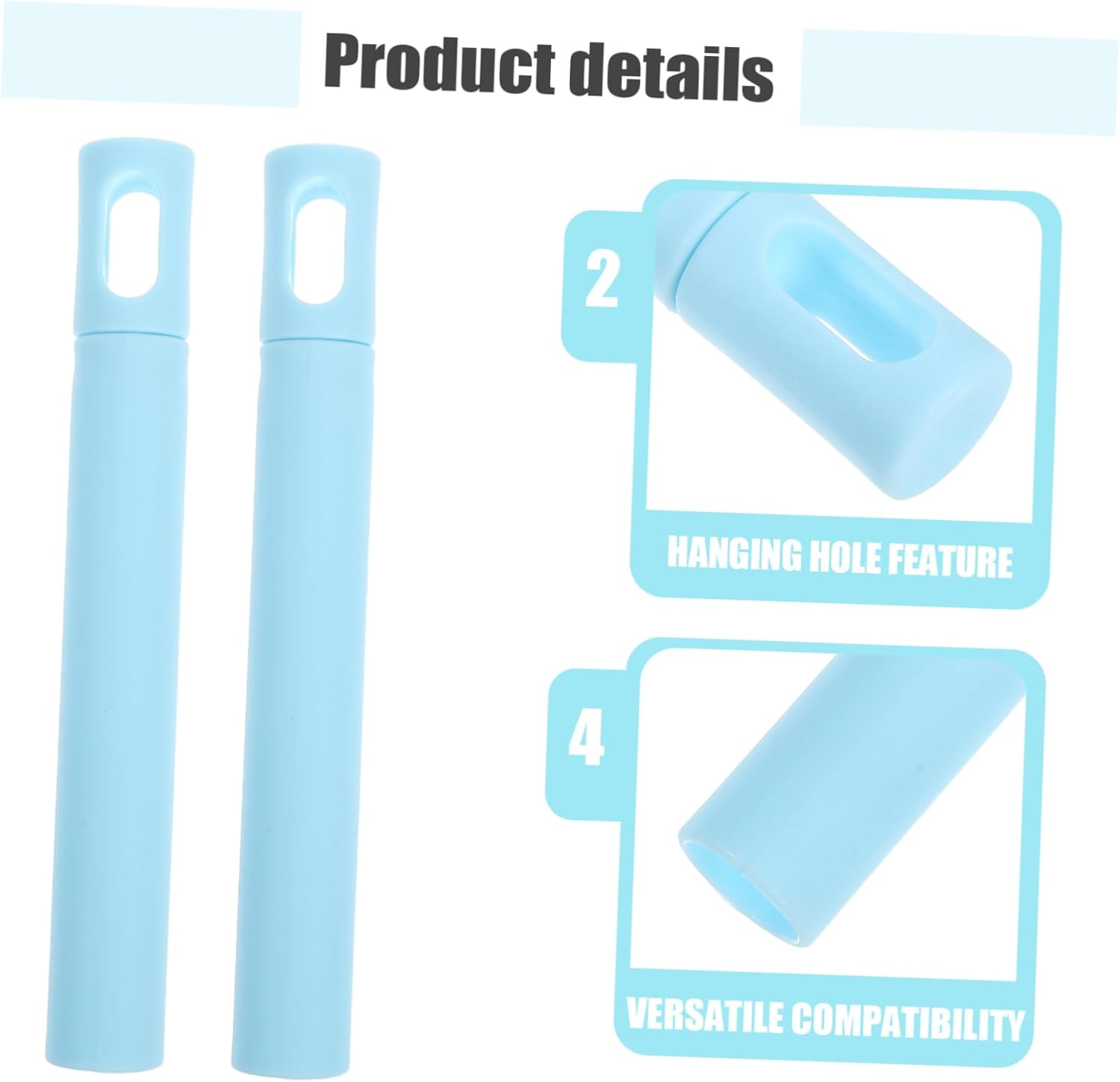 Ipetboom 4pcs Mop Handle End Cap Replacement