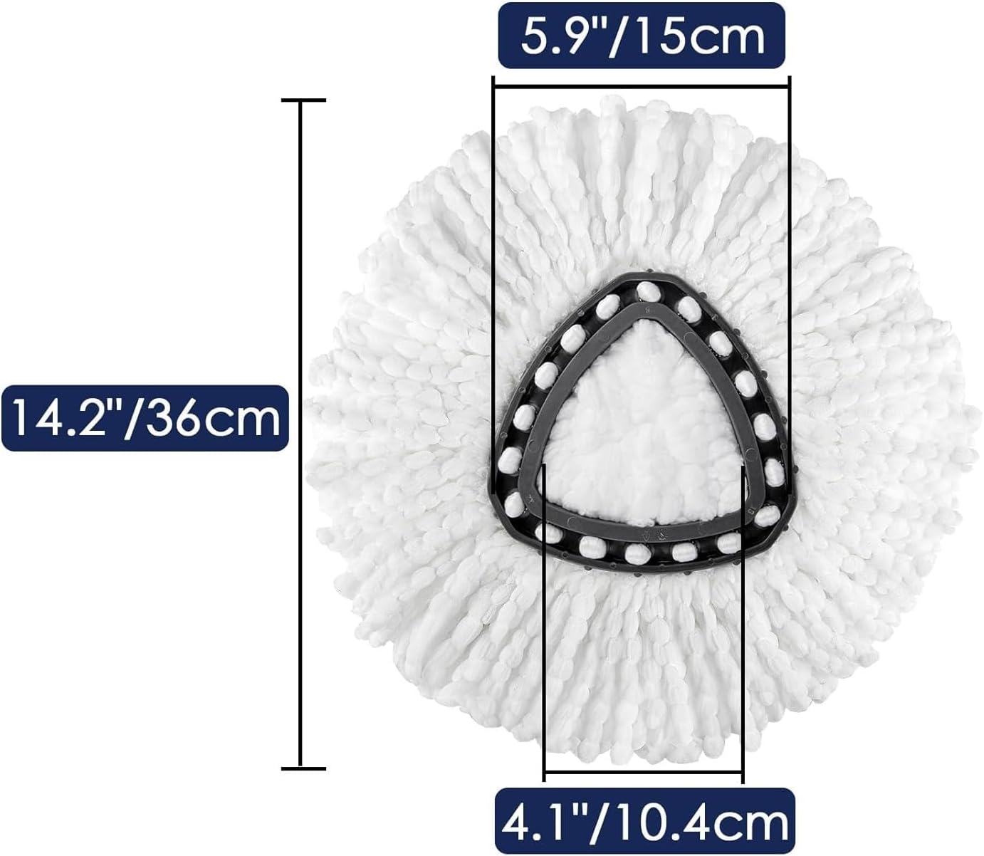 CCMRCQ Spin Mop Replacement Head 3 Pack