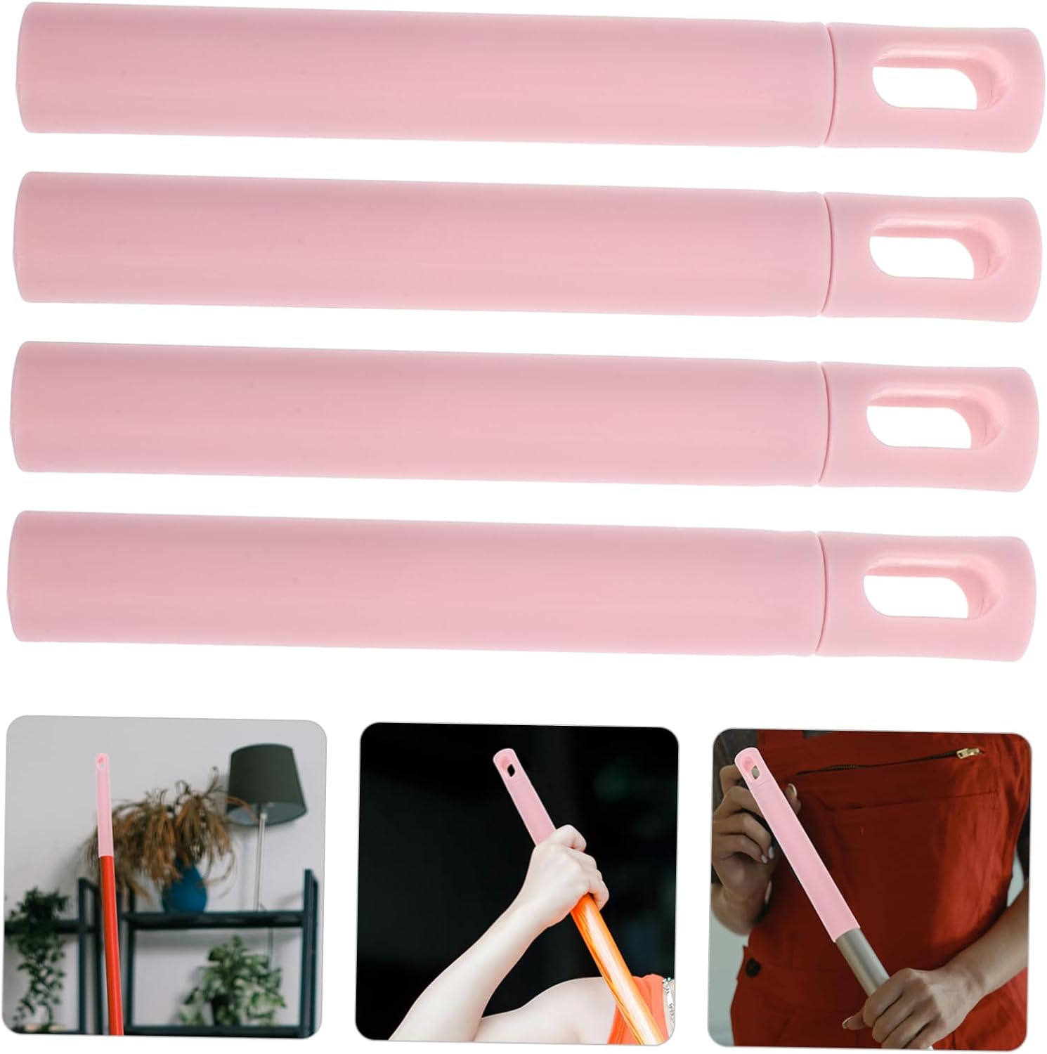 4pcs Non-Slip Broom Handle Grip Replacement for Mop and Broom