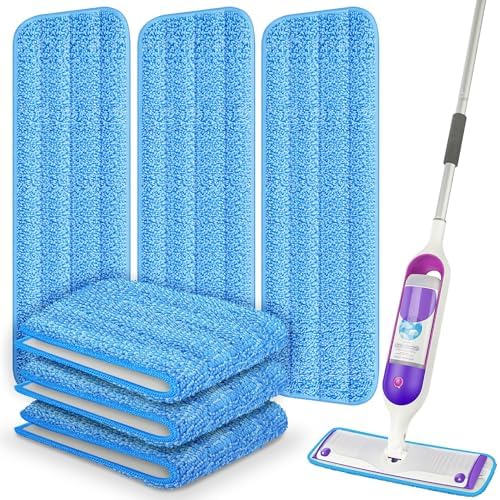 ILAVCOOL 6 Pack Reusable Mop Pads for Swiffer PowerMop