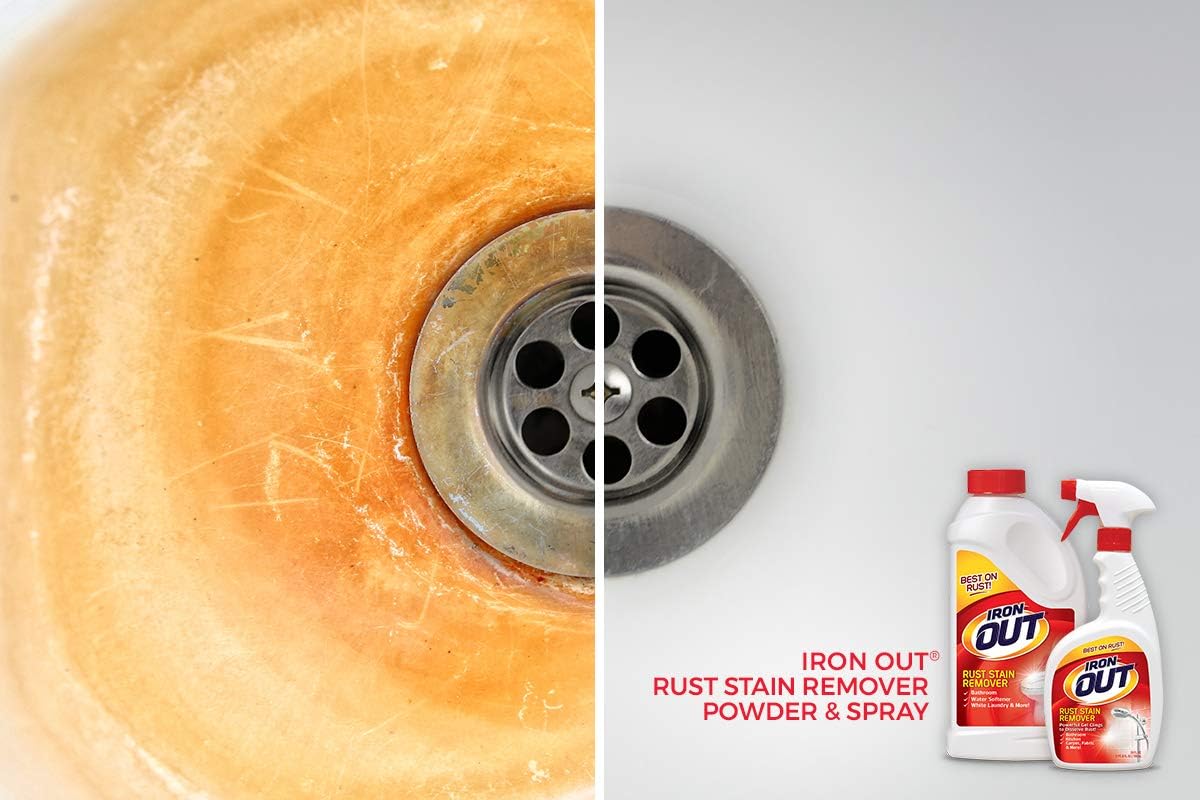 OUT Iron Out Rust Stain Remover Spray Gel 16 Fl Oz 2 Pack