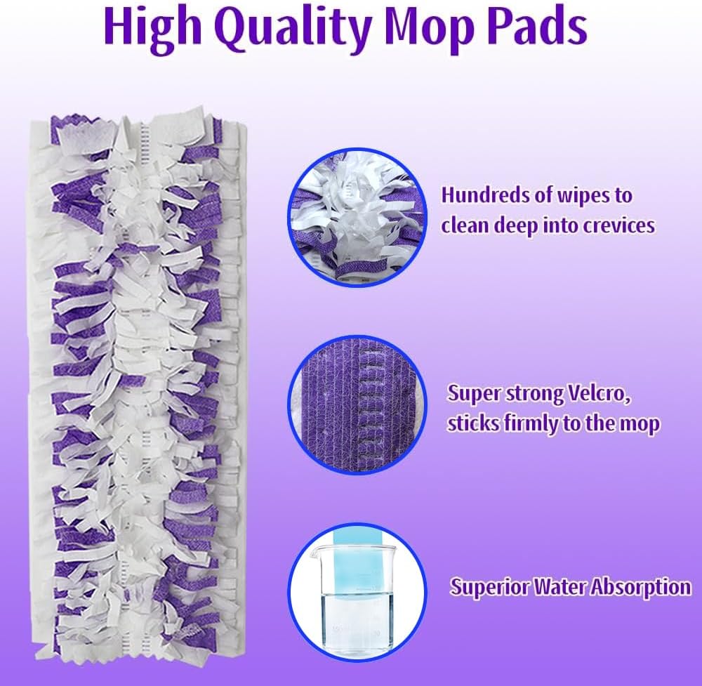 Disposable Mop Pads for Swiffer PowerMop - 15 Count Replacement Refills