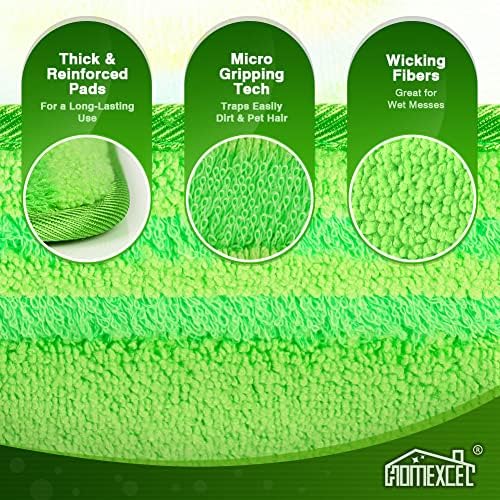 HOMEXCEL Microfiber Mop Pads - Swiffer Compatible Pack of 2