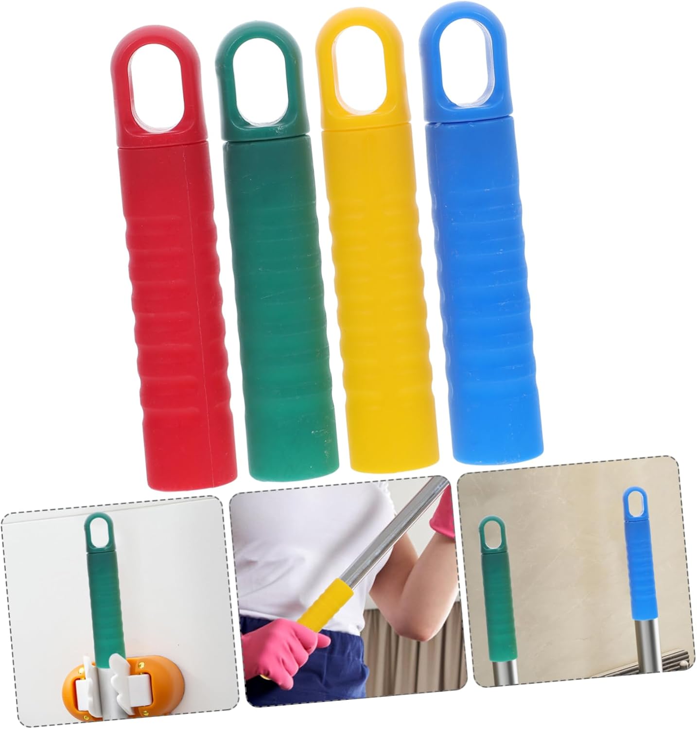 4Pcs Broom Handle End Caps Non Slip Replacement Grips 1