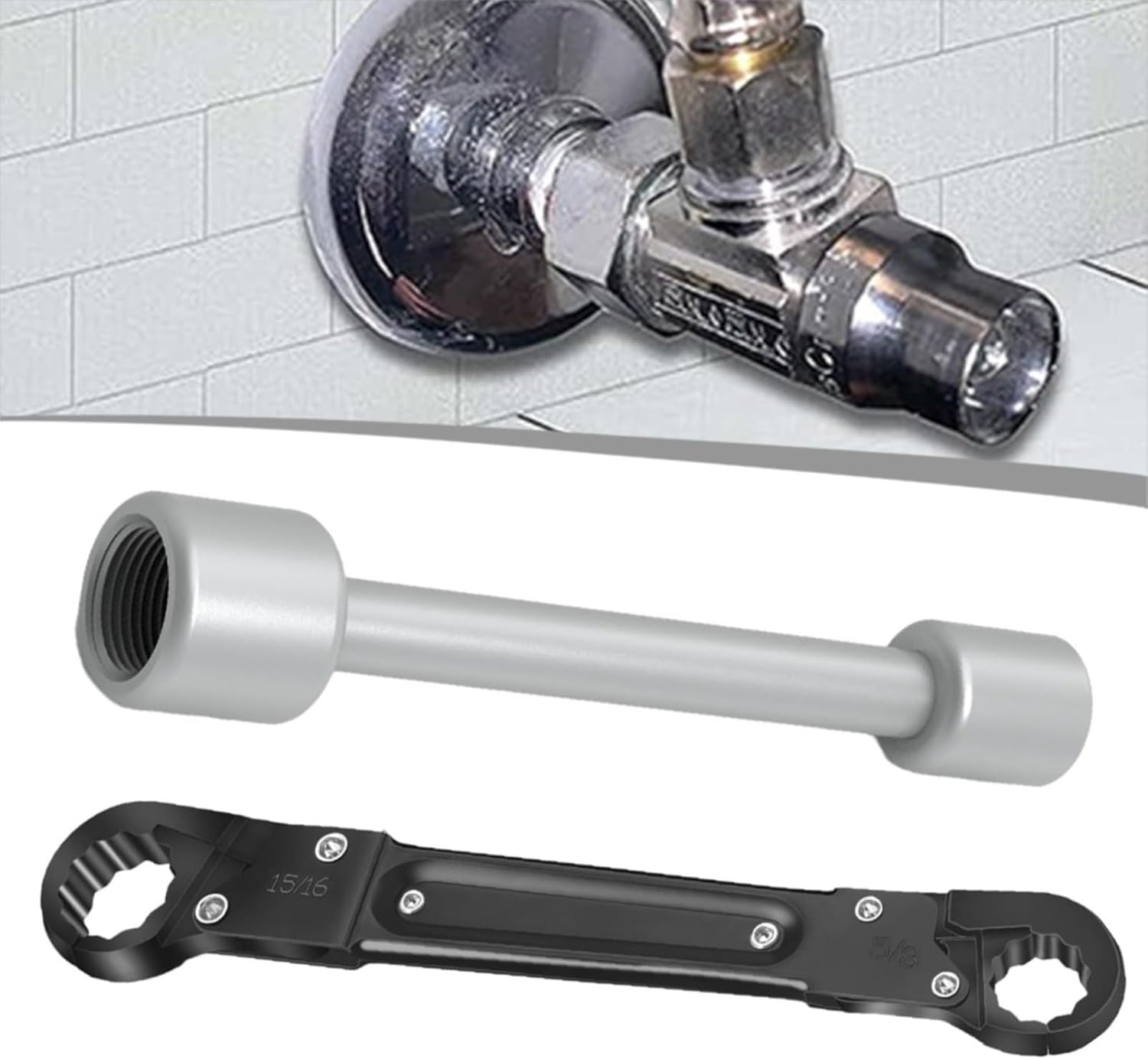 Marebm Angle Stop Wrench Kit for Professional Plumbers 1
