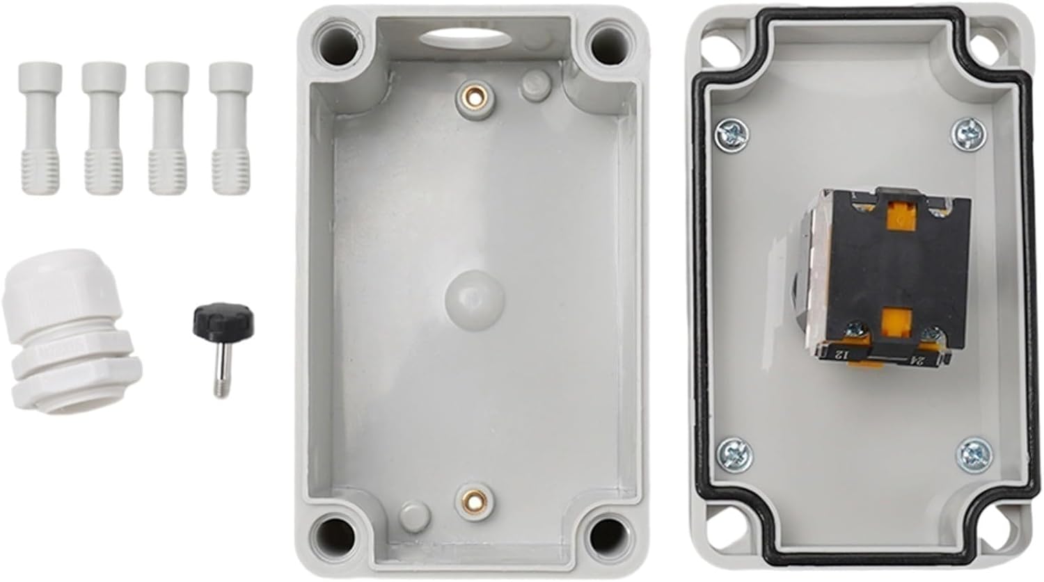 Marebm E-Stop Push Switch with Plastic Box 1
